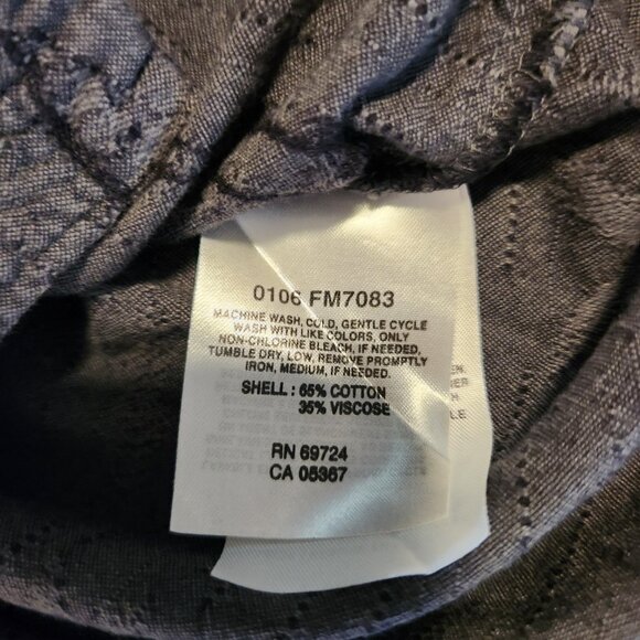 Columbia Hawaiian Floral Fish Print Button Up Black Short Sleeve Mens Medium - Picture 8 of 10